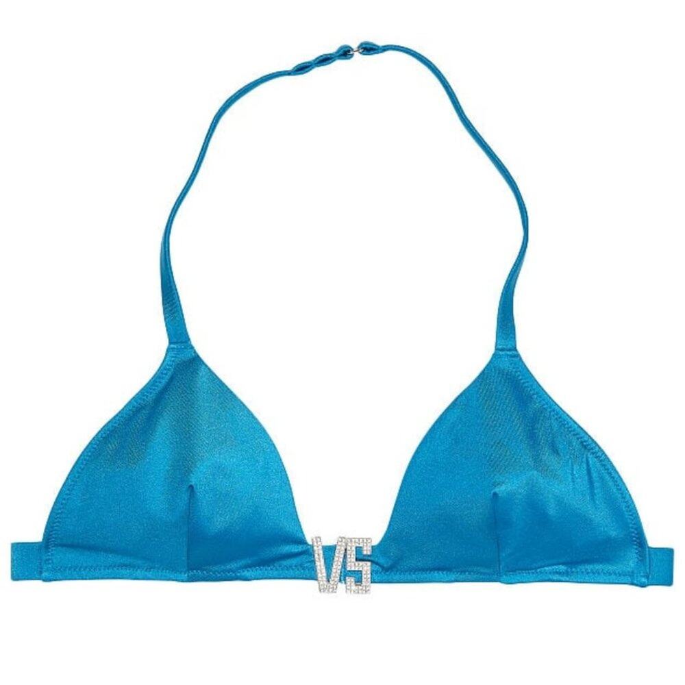 Victoria's Secret Swim VS Shine Hardware Halter Bikini Top Size XS NWT